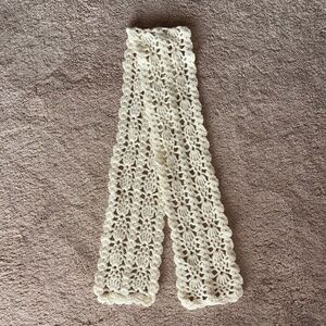 Cream Knit Scarf